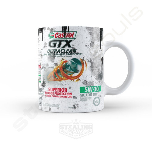 Taza De Porcelana Fierrera - Castrol #11 | Oil - Aceite