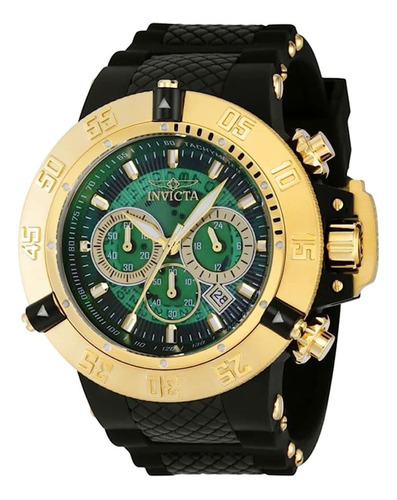 Reloj Invicta Para Hombre I-38999 Con Esfera Verde Y Dorada