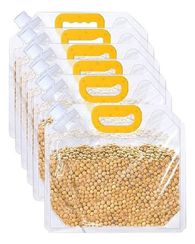 Aleissi 6pz Bolsas Almacenamiento Alimentos Antiderrames 3k