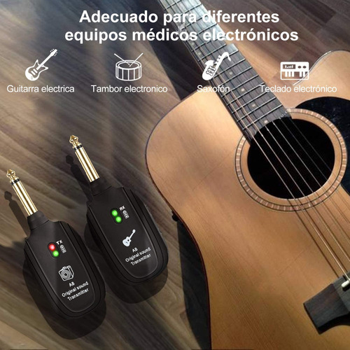 Imagen 5 de 7 de Sistema Transmisor Y Receptor Inalambrico Guitarra Uhf