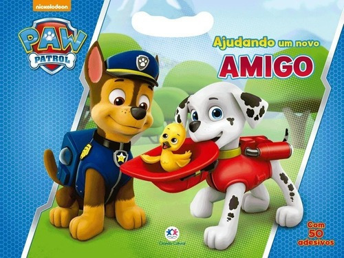 Patrulha Canina: Ajudando Um Novo Amigo - Colorir E Adesivos