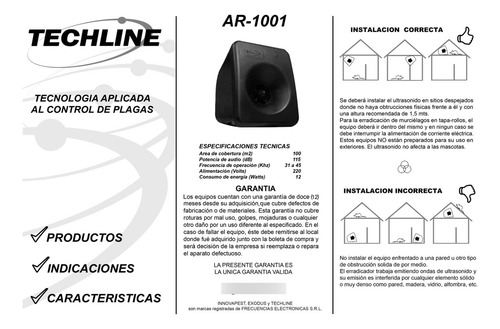 Ultrasonido Electronico Raton Rata/murcielago 100m2