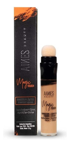 Corrector Líquido Aines Beauty Magic Touch Tono Medio 7.5ml