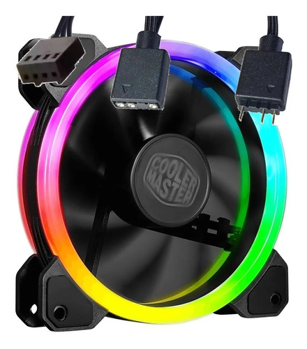 Fan 120mm 4pin Pwm Led Argb 1800rpm Cooler Master Masterfan 