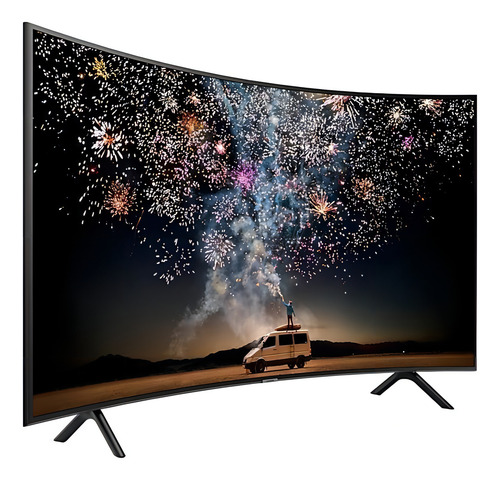 Smart TV de 49" Samsung Series 7 UN49RU7300 com tela LED 4K - preto