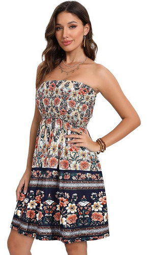 Vestido Sin Mangas Bohemio De Playa De Verano Para Mujer