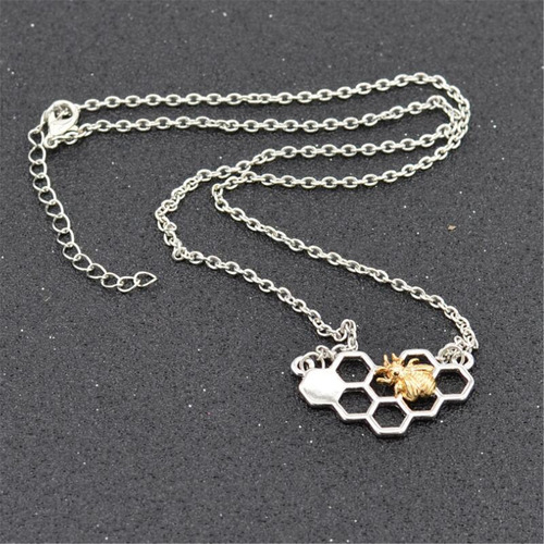 Collar Moderno Con Colgante En Forma De Panal De Abeja En Fo