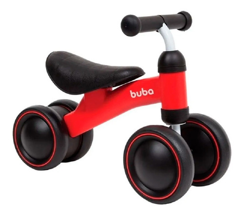 Bicicleta Infantil Sem Pedal Equilíbrio Balance 4 Rodas Buba