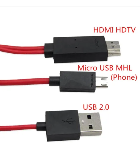 Tv Av Cable Micro Usb A Hdtv Adaptador Para Samsung Note 2 3