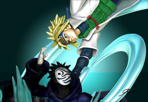 Naruto Minato Vs Obito Andren Archivos Stl Para Impresión 3d