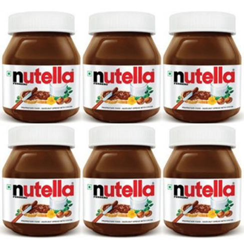 Kit Creme De Avelã Com Cacau Ferrero Nutella 650g 6un