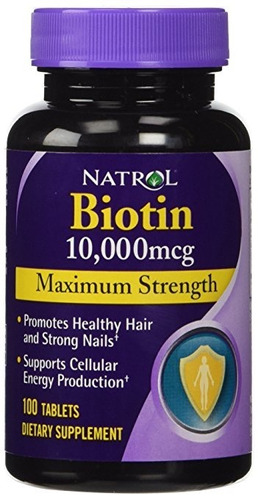 Biotin 10,000mcg 100 Unidades Hecho En Usa