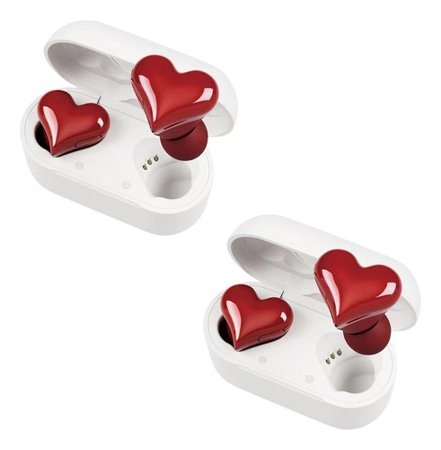 2*luces Intraurales Bluetooth En Forma De Corazón Para