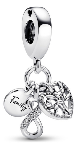 Dije O Charm Pandora Original Triple Infinito Familia