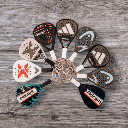 Llaveros Paletas De Padel X100 Unidades Personalizados Paletas
