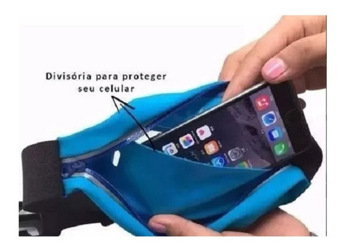 Pochete Fitness Corrida Porta Celular Até 6 Polegadas Chuva