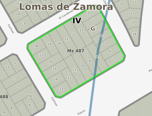 Imagen 3 de 11 de Manzana 6400 M2 Dividido En 23 Lotes Sobre Av. Eva Perón