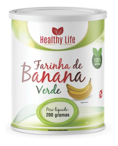 Imagem 1 de 2 de 1 Farinha De Banana Verde Com 200g