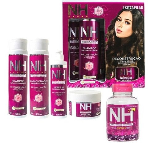 Kit Capilar Profissional Belkit Nh New Hair Com 5 Produtos