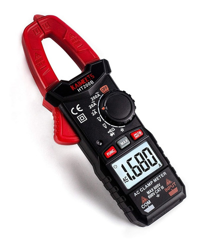 Imagen 1 de 7 de Pinza Amperimétrica Kaiweets 200a