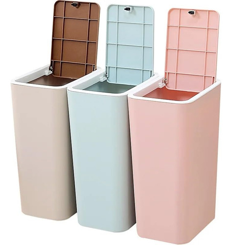 Cubo Basura Cocina Organizacion Para Baño Cesta Reciclaje 8l