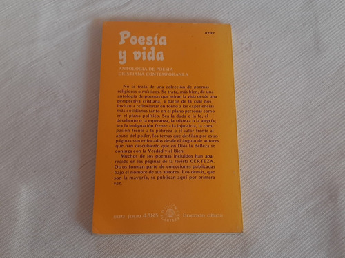 Imagen 3 de 7 de Poesia Y Vida Antologia De Poesia Cristiana Contemporanea