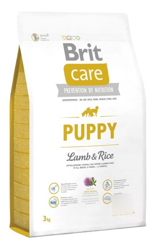 Alimento Brit Care Puppy Lamb & Rice 3 Kg