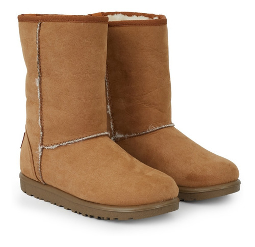 Imagen 4 de 10 de Pantubota Botita Mujer Corderito Briganti Bota Australiana