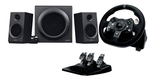 Kit Volante Pc G920 Xbox One + Bocinas Logitech Z333