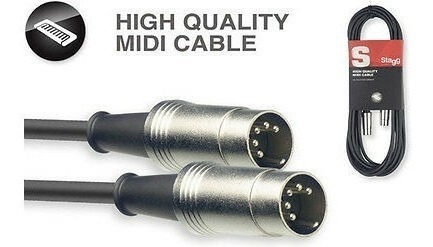 Cable Midi Midi Standard 6 Metros Stagg Smd6 Envio