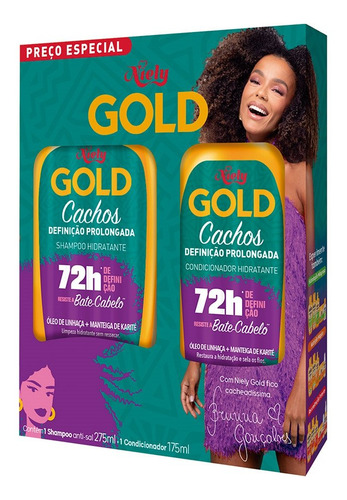 Shampoo + Condicionador Cachos Definição Prolongada 450ml
