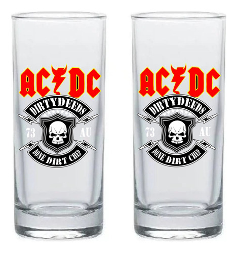 Copa Ac Dc Shots Aguardientera Tequila X 2 Unid