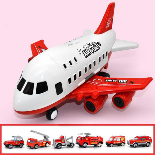 6 Veículos Planos Avião De Brinquedo Grande