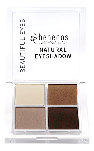 Benecos Quattro - Sombra De Ojos Café Y Crema, 0.17 Onzas