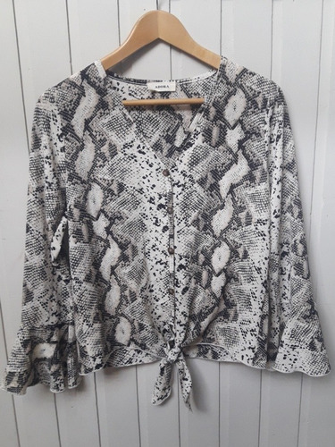 Camisa Blusa Nudo Animal Print Importada 