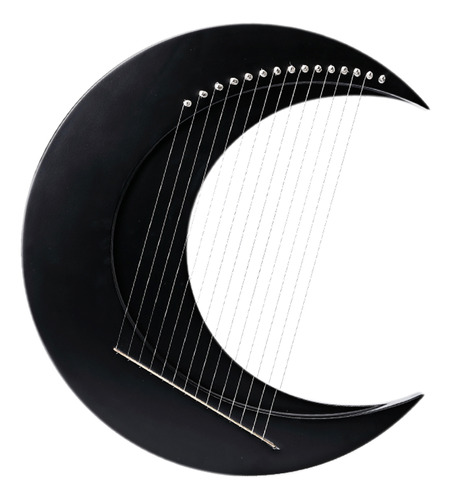 Lira Rayachen Harp Key Moon Crescent De 15 Cuerdas. Portátil