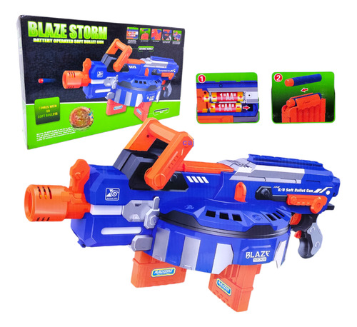 Pistola Lanzador Dardo Nerf Juguetes Ecuador Blaze Storm 