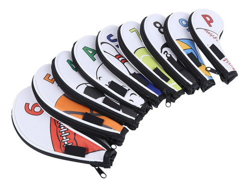 Cubiertas Cabeza Hierro Golf De 9 Piezas Impermeables De Pu