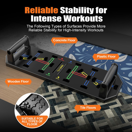 Tabla De Empuje Lalahigh 18 En 1 Con Soportes Abs Singleboard Largo