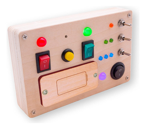 Interruptor De Luz Led, Tablero Ocupado Montessori, Botón .