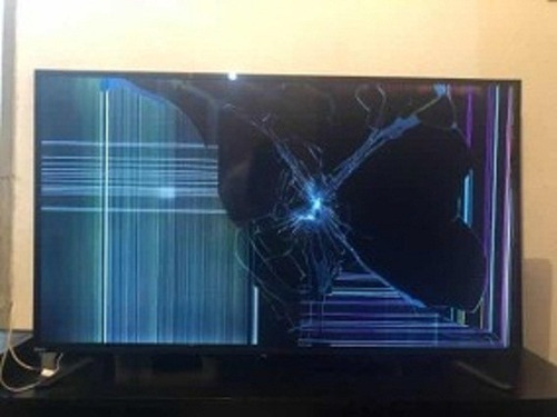Imagem 1 de 1 de Smart Tv Led 43 Pol Samsung Un43j5200 Tela Quebrada