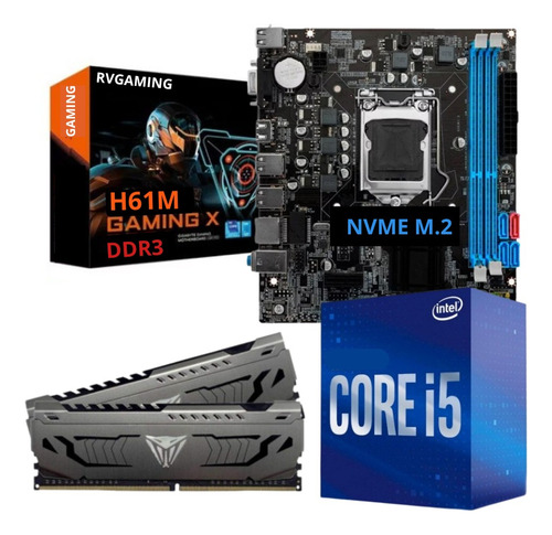 Kit Cpu I5 3470/placa Mãe H61 1155/ Cooler/16gb Ddr3 1600mhz