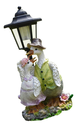 Estatua De Jardín Con Luz Solar Para Decoración Exterior