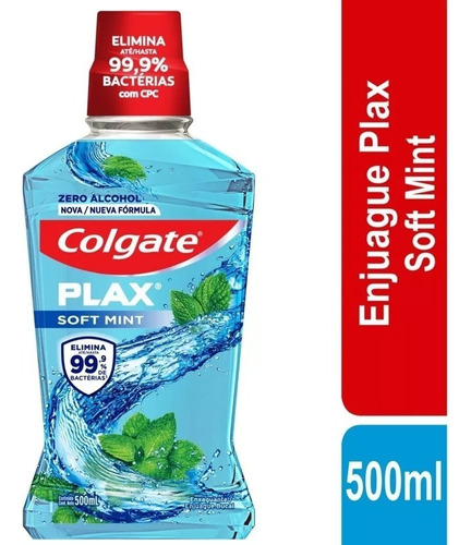 Colgate Plax Soft Mint X 500 Ml - mL a $36