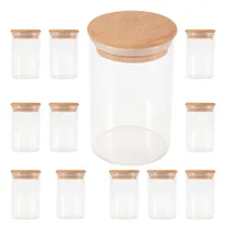 Comprar Juego De 12 Tarros De Vidrio (300 Ml), Tarros De Especias Tr