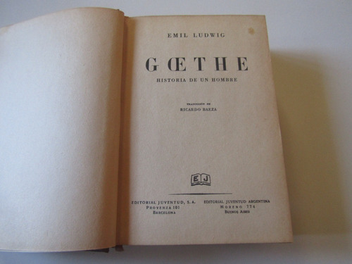 Goethe Emil Ludwing