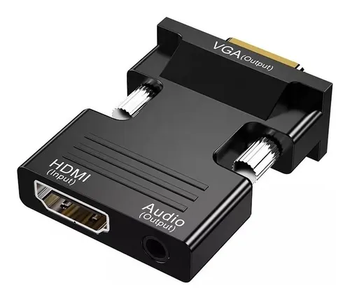 Adaptador Hdmi A Vga Hemb Audio 1080p Full Hd Cable Auxiliar