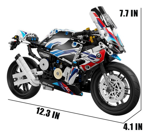Juego De Bloques De Construcción De Juguete Para Motocicleta