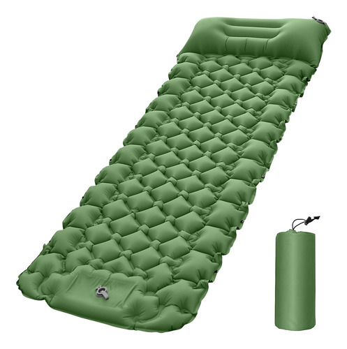 Colchón Inflable, Almohada Para Dormir Y Acampar Con Tapete