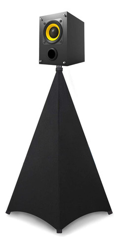 Capa De Suporte De Alto-falante De Luz De Dj Preto 2 Lados